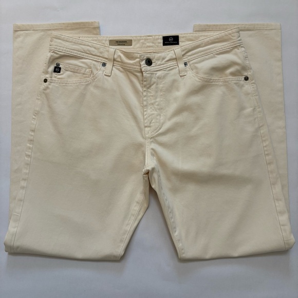 AG Adriano Goldschmied The Graduate White Pants Men’s 33x34 Cotton - Picture 8 of 12